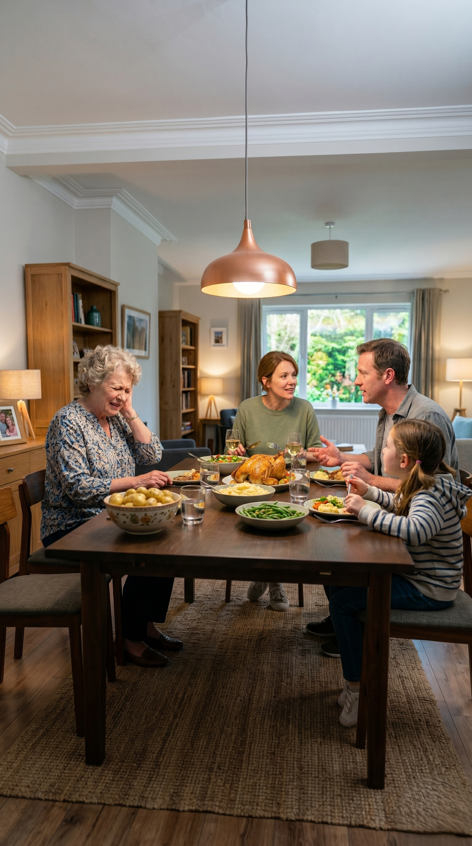 Tinnitus discomfort affecting a family moment